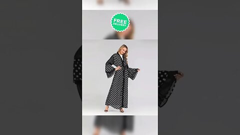 Fashion Polka Dot Pattern Cardigan Robe 📦✈️🌎worldwide free Shipping #fashion #shorts #lifestyle