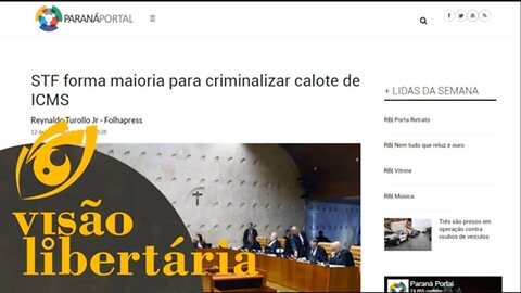 Máfia judiciária resolve criminalizar contribuintes | Visão Libertária - 16/12/19 | ANCAPSU