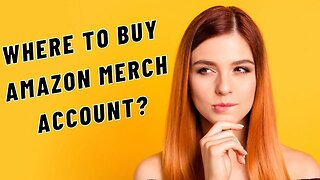This is where you can buy Amazon Merch on Demand Accounts for your Print on Demand Business!