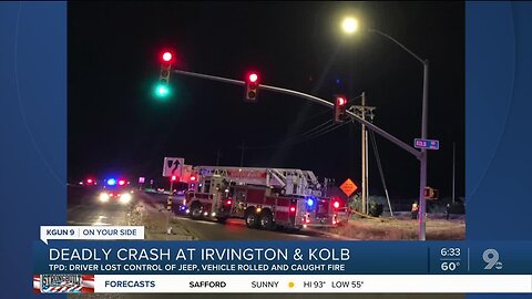 Officers Investigating Fatal Collision at Kolb and Irvington