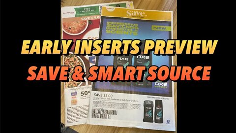 EARLY INSERTS PREVIEW |SAVE & SMART SOURCE #couponingwithdee