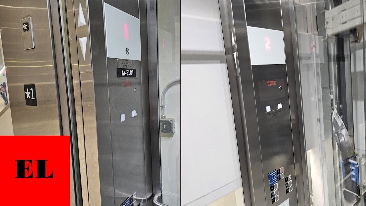 Two 2-Floor Schindler 5500 MRL Traction Elevators - Charlotte Douglas ...