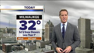 Scattered snow showers Thursday; less than one inch expected for most
