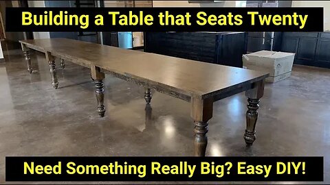 Building a Wood Table That Seats 20 People DIY