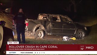 Cape police searching for driver in rollover crash
