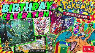 Birthday Celebration Stream! Pokemon Cards Opening LIVE! Free Codes! Celebrate With Me!
