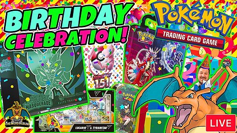 Birthday Celebration Stream! Pokemon Cards Opening LIVE! Free Codes! Celebrate With Me!