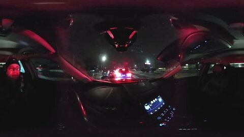 TURO RENTAL APP : CHEVY IMPALA SNOWY NIGHT RIDE : HEADED BACK FROM FFL : KODAK PIXPRO : 360° VIEW