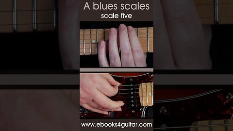 The A minor pentatonic blues scales, guitar practice short 5