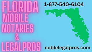 Tampa FL Mobile Notary Public Services 1-877-540-6104