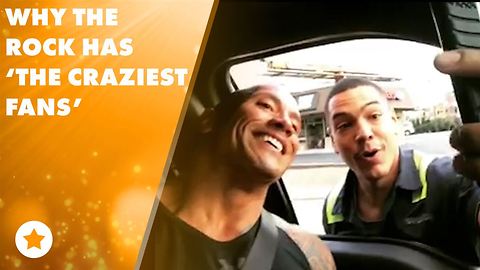 #Goals: Fan risks life for a snap with Dwayne Johnson