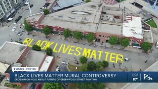 Decision on hold about future of Black Lives Matter mural in Greenwood District