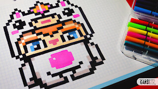 how to Draw Kawaii Unicorn Boy - Hello Pixel Art by Garbi KW