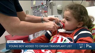 Young Boy Added To Organ Transplant List