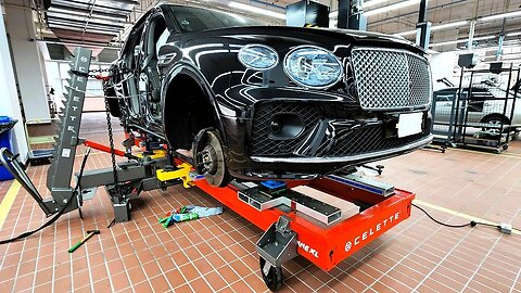 Bentley Bentayga on Celette XL bench with Universal Fixtures System Cameleon