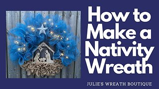 How to Make a Nativity Wreath | How to Make a Christmas Wreath | Manger Wreath | How to Craft | DIY