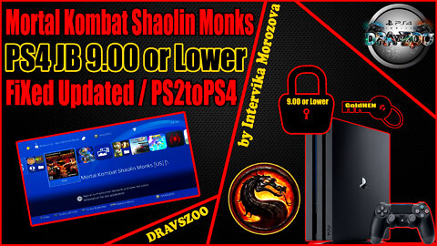 Mortal Kombat Shaolin Monks PS2 to PS4 | Gameplay | FiXed! Widescreen + No interlace + Unlock All