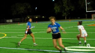 Wellington flag football being led by stingy defense