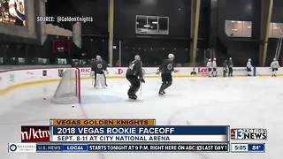 Vegas Golden Knights rookie faceoff