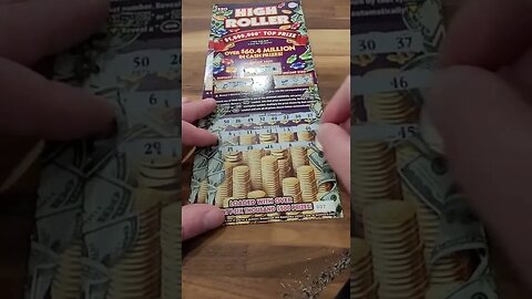 Winning $20 Lottery Scratch Off Ticket High Roller!