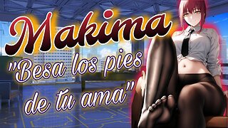 ASMR ROLEPLAY ⛓❤️ Tu Ama MAKIMA quiere un Masaje de PIES ⛓❤️ [Usa Audifonos]