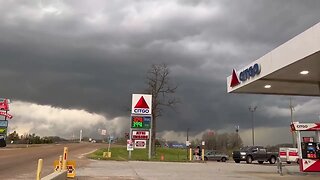 Near Denmark TN SW of Jackson tornado watch