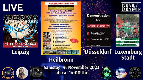 🔴💥LIVE aus Heilbronn, Leipzig, Düsseldorf und Luxemburg/Stadt