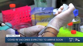 COVID-19 vaccines expected to arrive soon