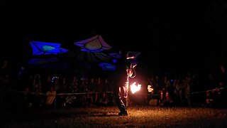 Bloom Festival performance :: Fire Rope Dart :: ropedartist