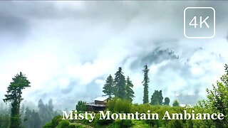 Misty Mountain Serenity: Relaxing Foggy Ambiance for Sleep