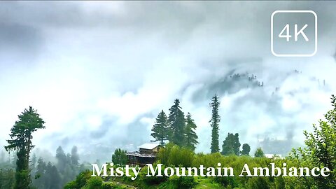Misty Mountain Serenity: Relaxing Foggy Ambiance for Sleep