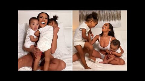 Erica Mena Kid's Son Legend & Daughter Safire Doing Mischief With His Mommy!❤️🔥 Lovely Momment's