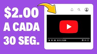 Ganhe $2,00 a Cada 30 Segundos Apenas Assistindo a Vídeos! | Ganhar Dinheiro Online 2022