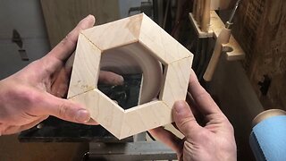 Woodturning - the segmented sugar pot