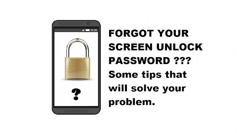 FORGOT YOUR CELL PHONE LOCK PASSWORD ???