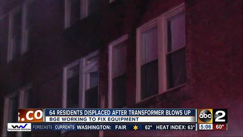 Apartment fire in West Baltimore leaves dozens stranded in the cold