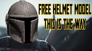 Battle Scarred Mandalorian Helmet - Free 3D Model