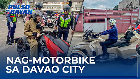 FPRRD at Pastor ACQ, nag-motorbike sa Davao City coastal bypass road