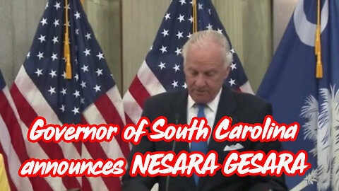 Bombshell: Governor of South Carolina Announces NESARA/GESARA