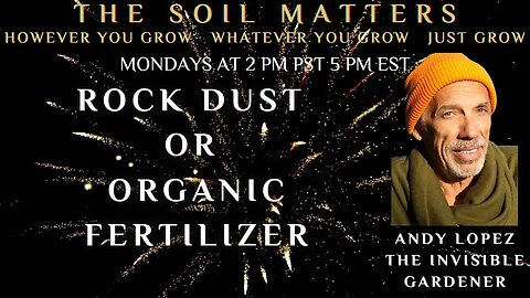 Rock Dust Or Organic Fertilizer