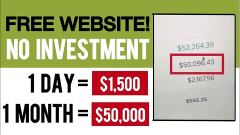 (NO INVESTMENT) Earn $50,000 Online With This FREE Website - Make Money Online