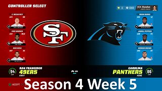 Madden Nfl 23 49ers Vs Panthers Simulation Franchise S4 W5