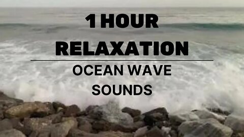Ocean Waves Sounds - Calming atmosphere surrounding ambience | Waves crashing on beach