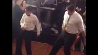 Dance off between father and 11-year-old son