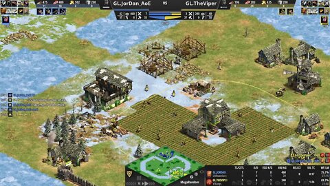 Trash talking teammates Viper and Jordan play MegaRandom: Age of Empires 2