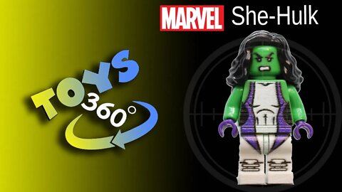 She-Hulk Minifigure Marvel review 360 - LEGO unofficial #shorts