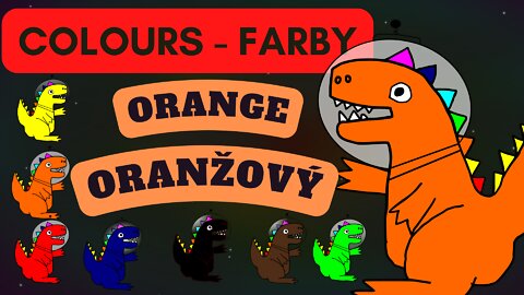 Learn colours | Učíme sa farby | učíme sa anglicky | learn english | SafireDream | dinosaur T-Rex