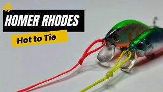 Easy, Strong & Non Slip Lure Loop Knot - How to Tie Homer Rhode Knot