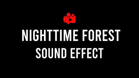 Nighttime Forest Sound Effect FREE