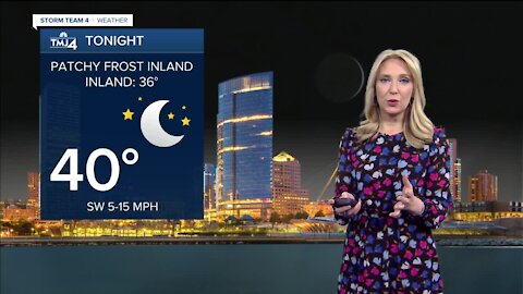 Clear and cool Wednesday night in store